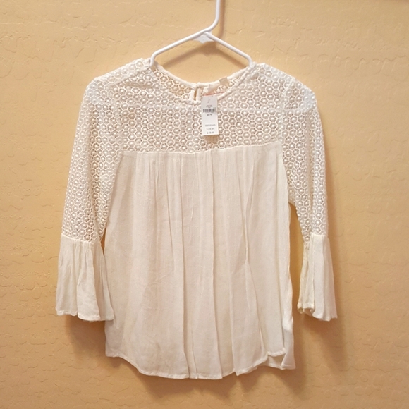 GAP White Partial Shear blouse - Picture 2 of 7